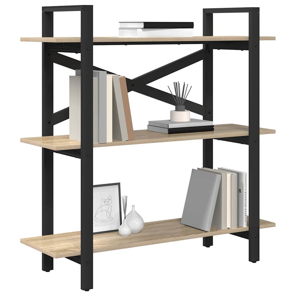 Hyllsystem Sonoma-ek 100 x 33,5 x 102 cm Konstruerat trä