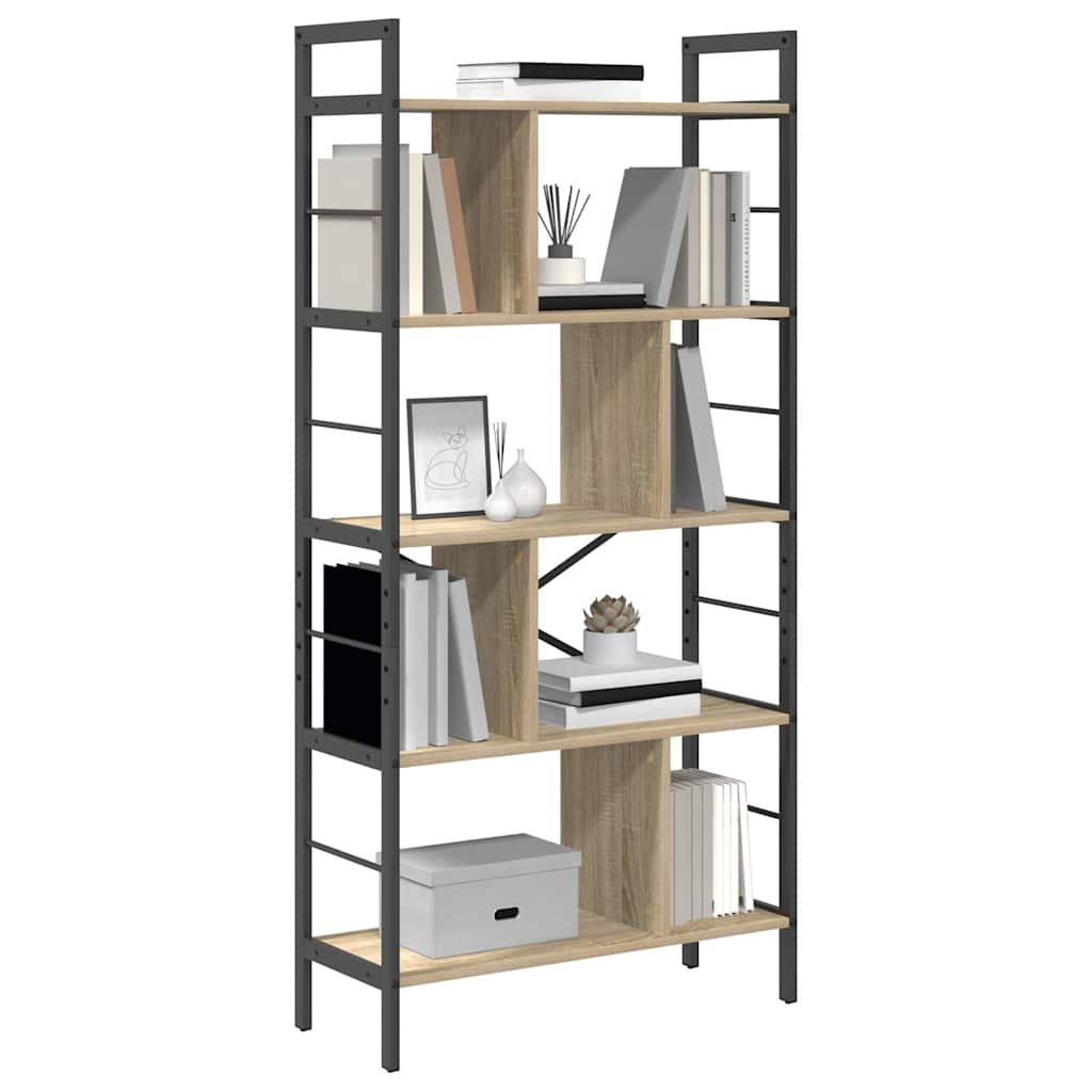 Hyllsystem Sonoma-ek 75 x 30 x 156 cm Konstruerat trä