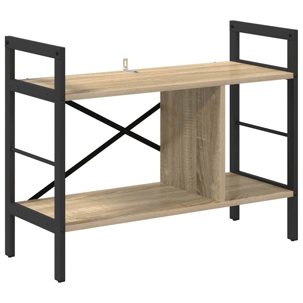 Hyllsystem 3 nivåer 75 x 30 x 58,5 cm Konstruerat trä Sonoma-ek