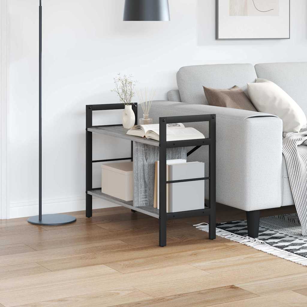 Hyllsystem Grå Sonoma 75 x 30 x 58,5 cm Konstruerat trä