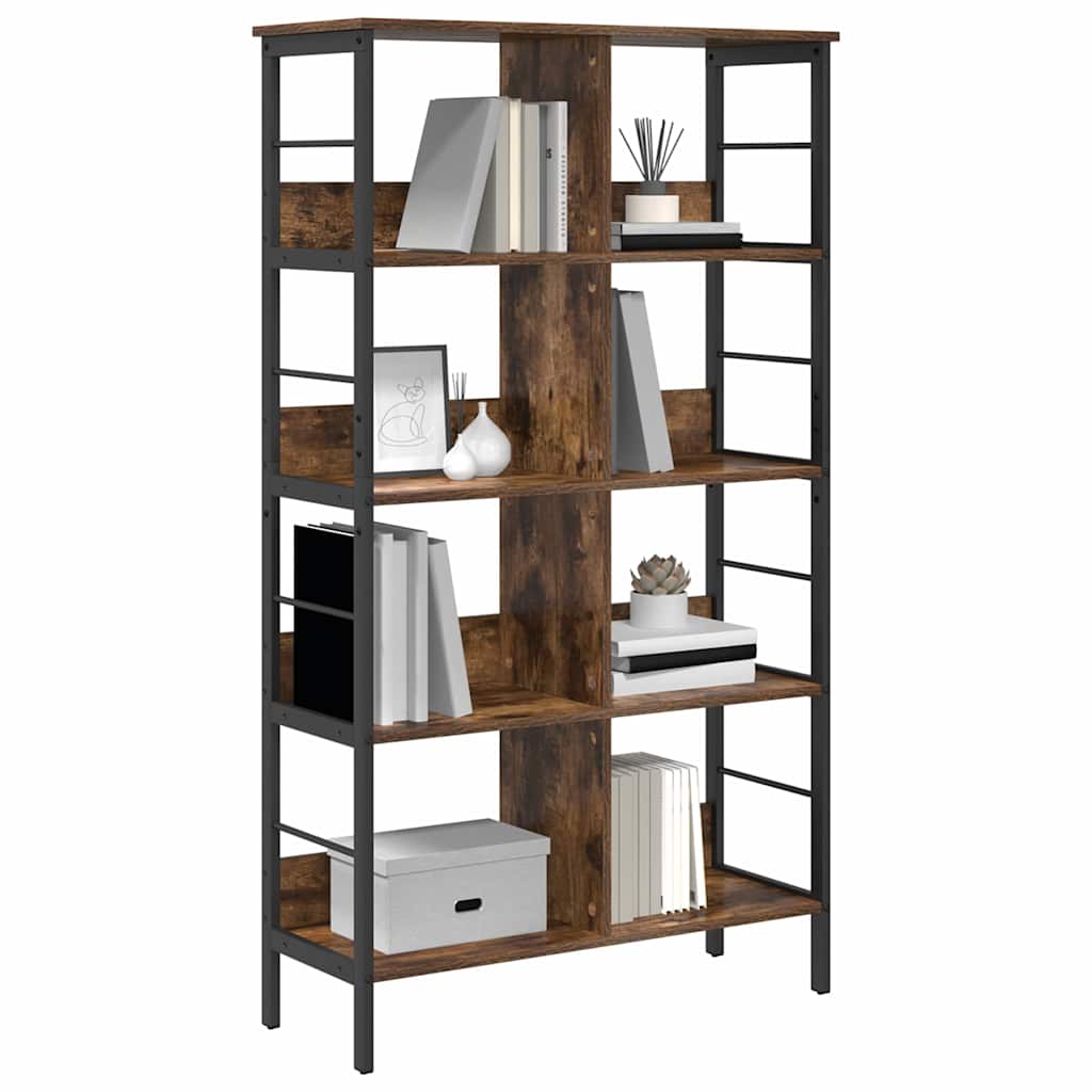 Hyllsystem Rökt ek 82 x 32 x 144,5 cm Konstruerat trä