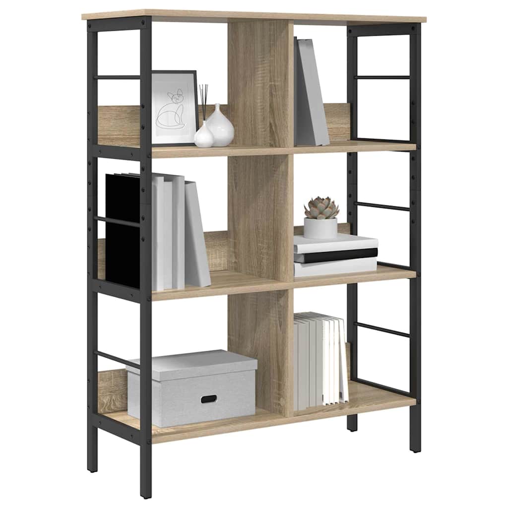 Hyllsystem Sonoma-ek 82 x 32 x 112 cm Konstruerat trä