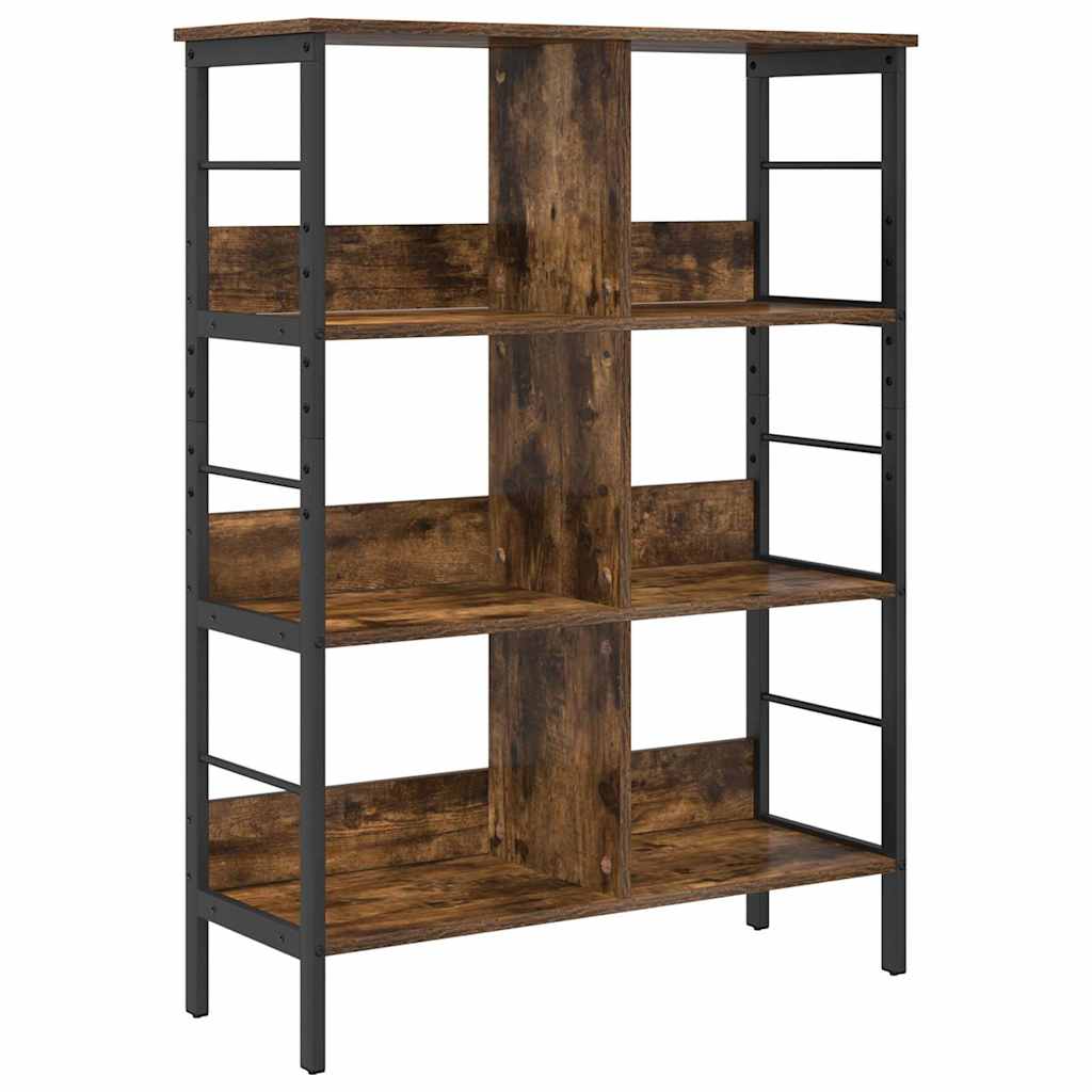 Hyllsystem Rökt ek 82 x 32 x 112 cm Konstruerat trä