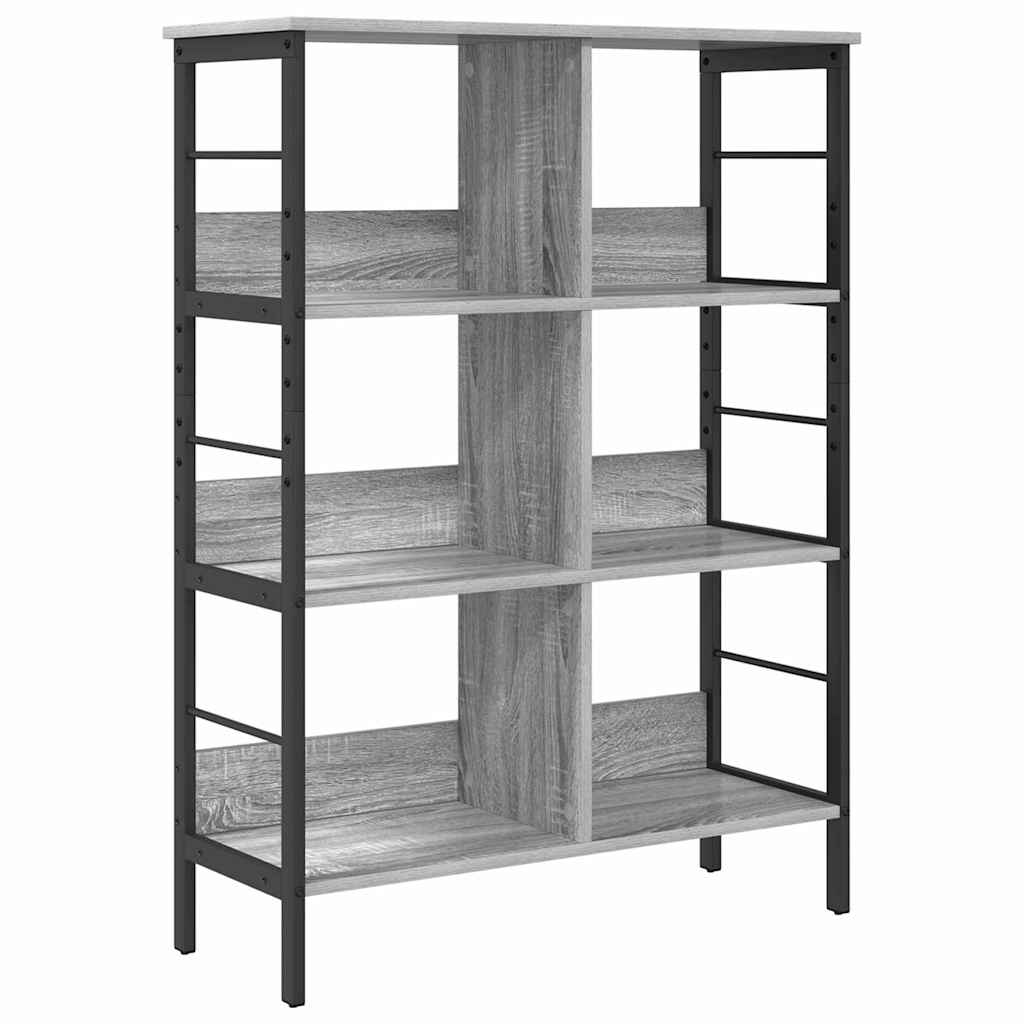 Hyllsystem Grå Sonoma 82 x 32 x 112 cm Konstruerat trä