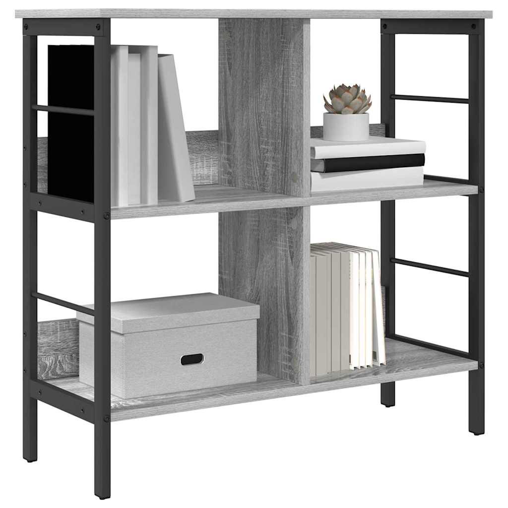 Hyllsystem Grå Sonoma 82 x 32 x 79 cm Konstruerat trä