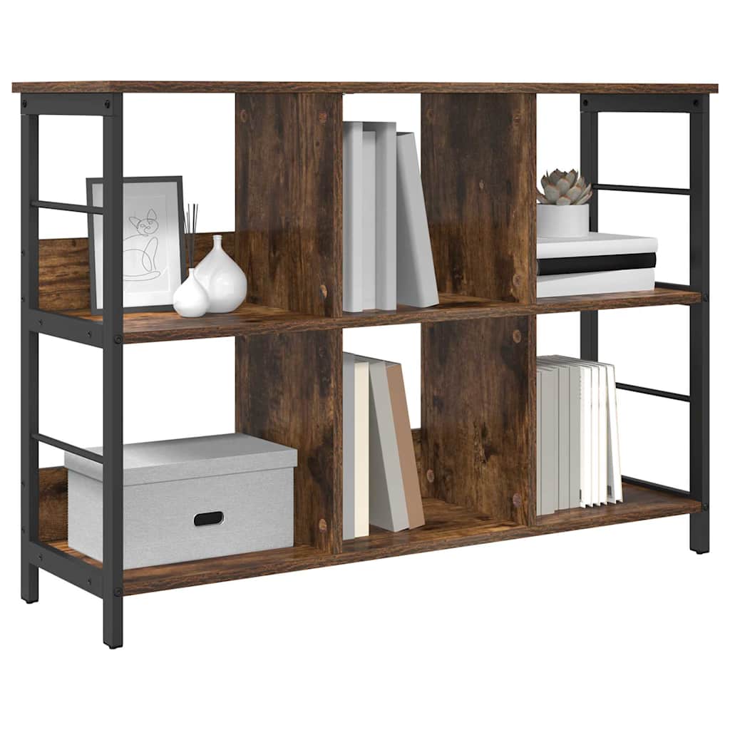 Hyllsystem Rökt ek 102 x 32 x 72,5 cm Konstruerat trä