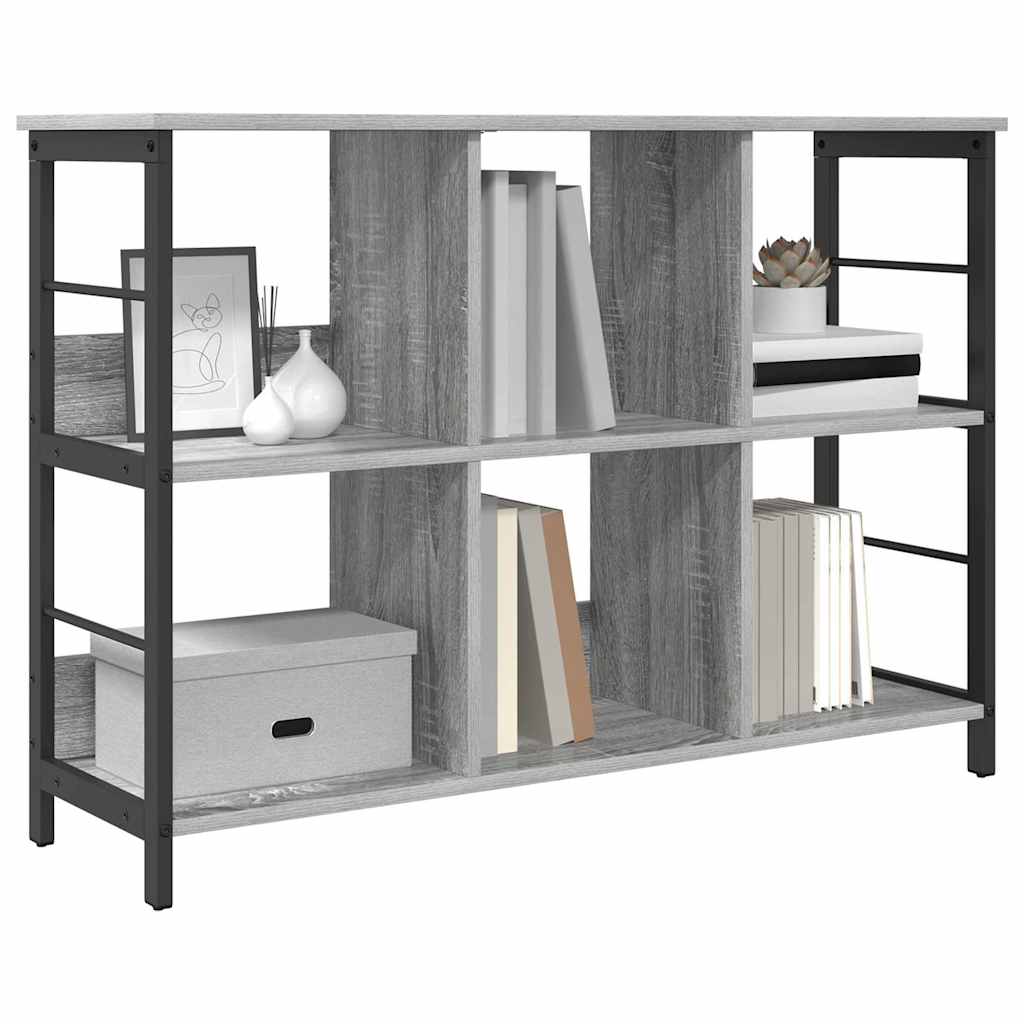 Hyllsystem Grå Sonoma 102 x 32 x 72,5 cm Konstruerat trä