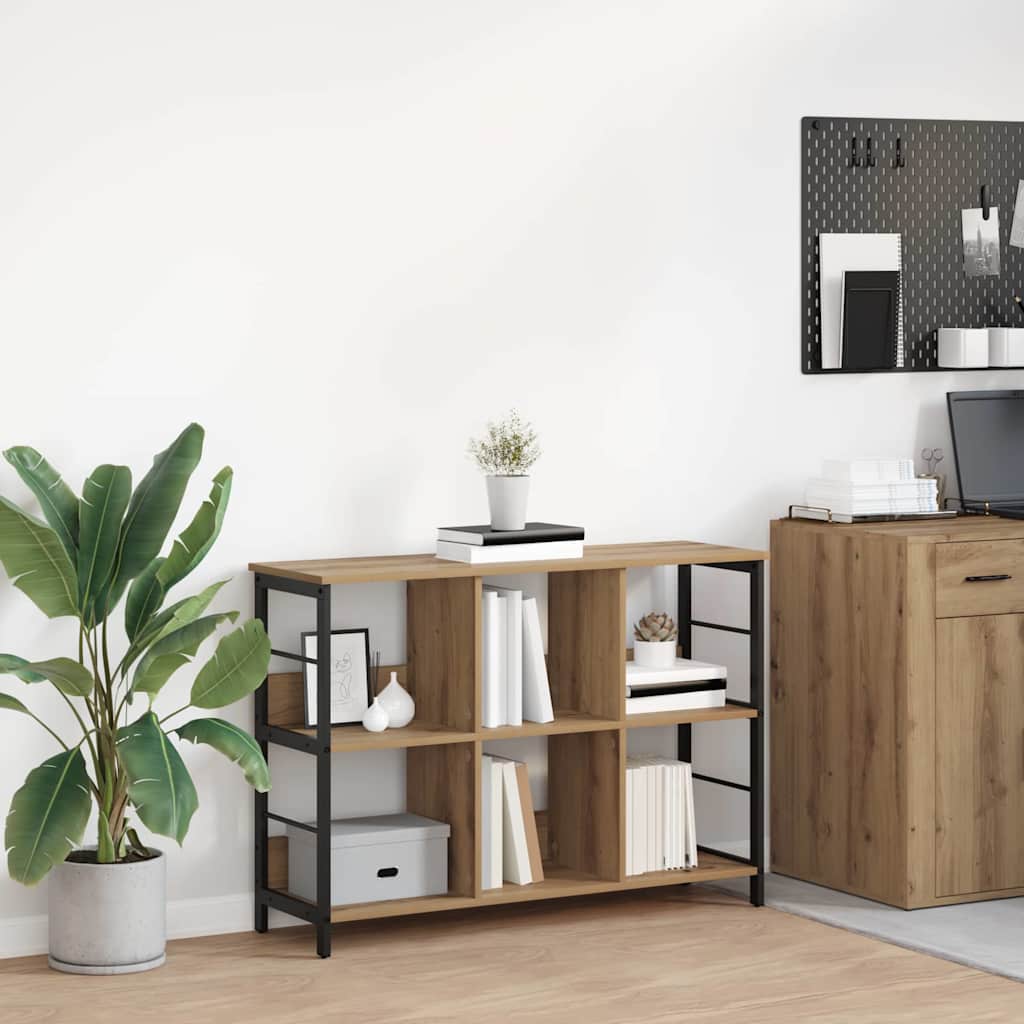 Hyllsystem 6 nivåer 102 x 32 x 72,5 cm Konstruerat trä