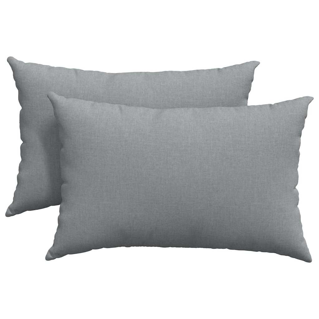 Sofakuddar 2 pcs Ljusgrå 60 x 40 cm tyg