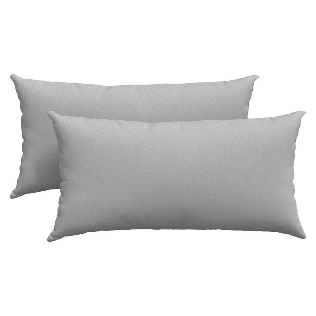 Sofakuddar 2 pcs Moln Grå 80 x 40 cm tyg