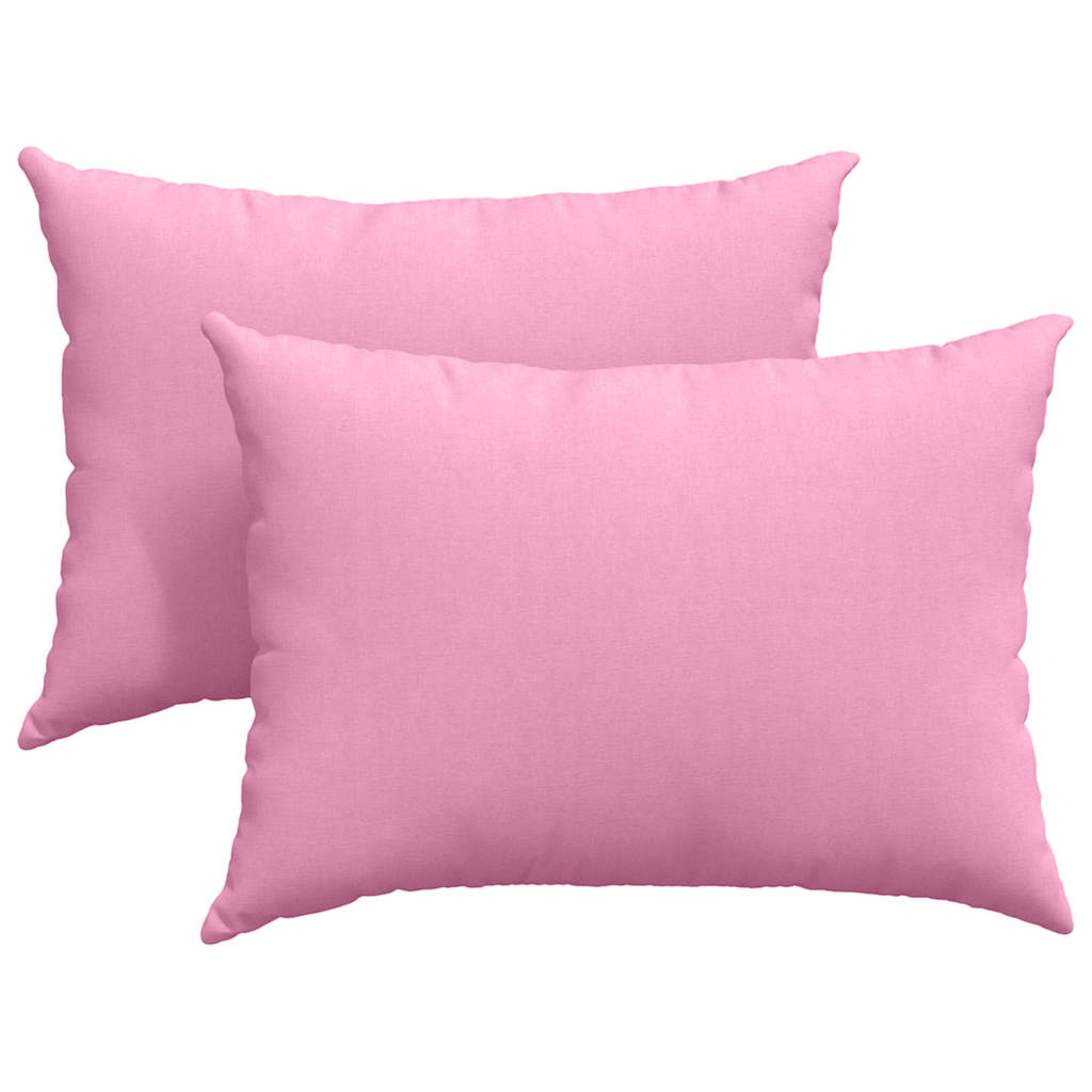 Sofakuddar 2 st tyg Rosa 70 x 50 cm