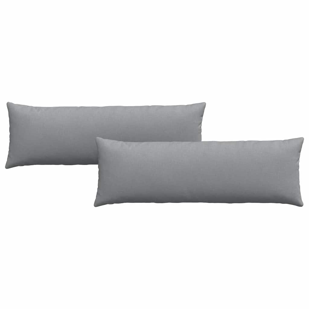 Sofakuddar 2 pcs Ljusgrå 120 x 40 cm tyg