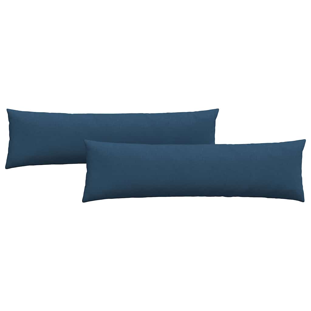 Sofakuddar 2 pcs Blå 145 x 40 cm tyg