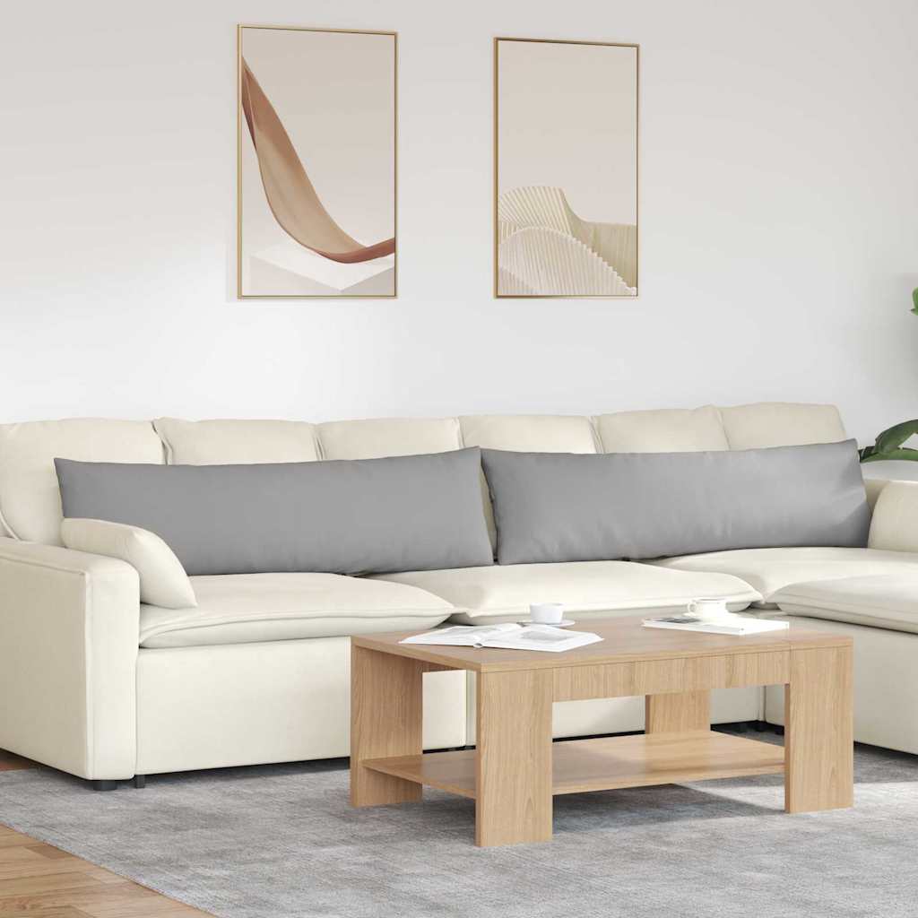 Sofakuddar 2 pcs Moln Grå 145 x 40 cm tyg