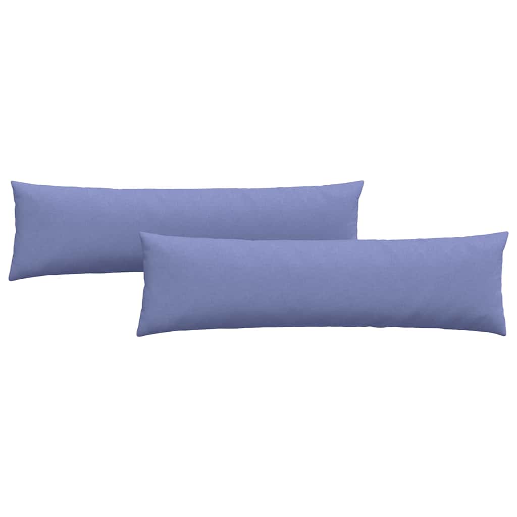 Sofakuddar 2 pcs Jeansblå 145 x 40 cm tyg