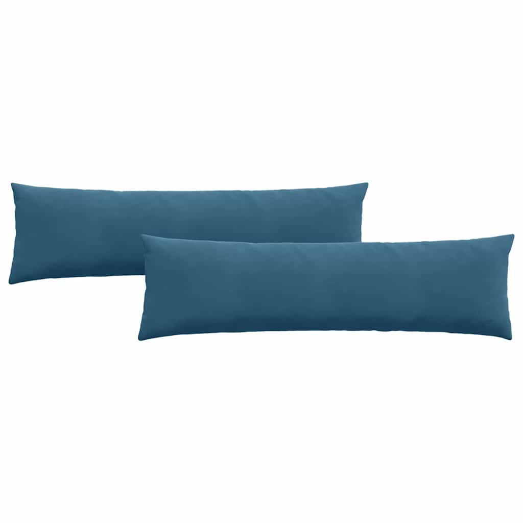 Sofakuddar 2 pcs Blå 145 x 40 cm Kordread tyg
