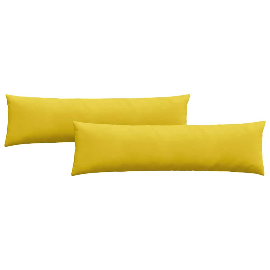 Sofakuddar 2 st Gul 145 x 40 cm Kordread tyg