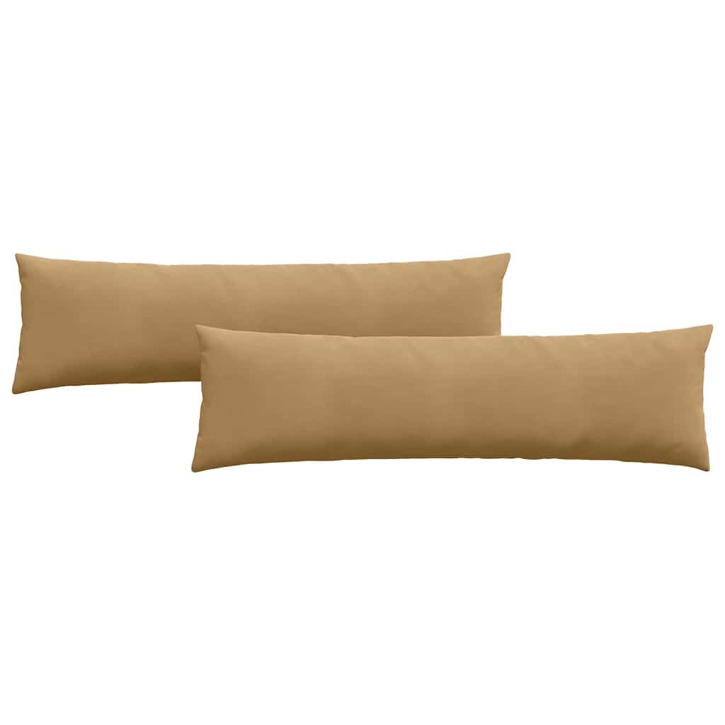 Sofakuddar 2 st Brun 145 x 40 cm Kordread tyg