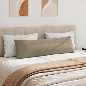 Sofakuddar 2 pcs Taupe 145 x 40 cm tyg