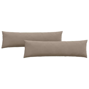 Sofakuddar 2 pcs Taupe 145 x 40 cm tyg