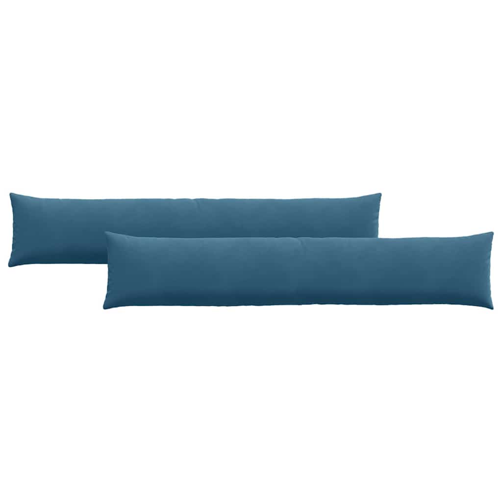 Sofakuddar 2 pcs Blå 200 x 40 cm Kordread tyg