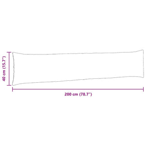 Sofakuddar 2 pcs Beige 200 x 40 cm tyg