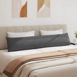 Sofakuddar 2 pcs Mörkgrå 200 x 40 cm Kordread tyg