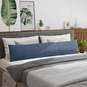 Sofakuddar 2 pcs Blå 200 x 40 cm Kordread tyg