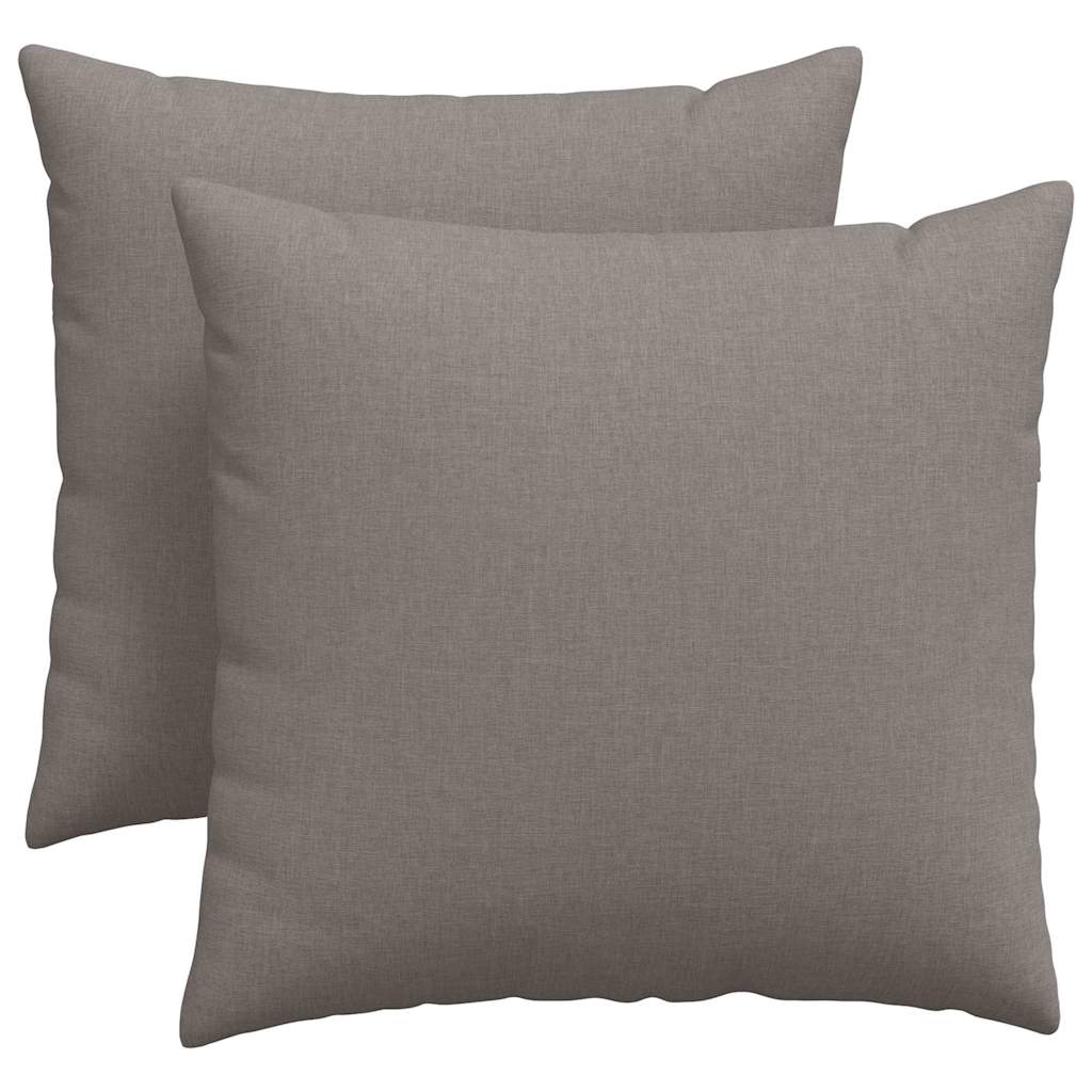 Sofakuddar 2 pcs Taupe 45 x 45 cm tyg