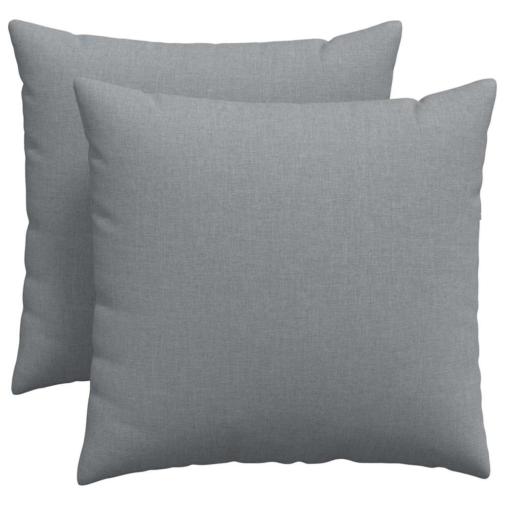 Sofakuddar 2 pcs Ljusgrå 50 x 50 cm tyg