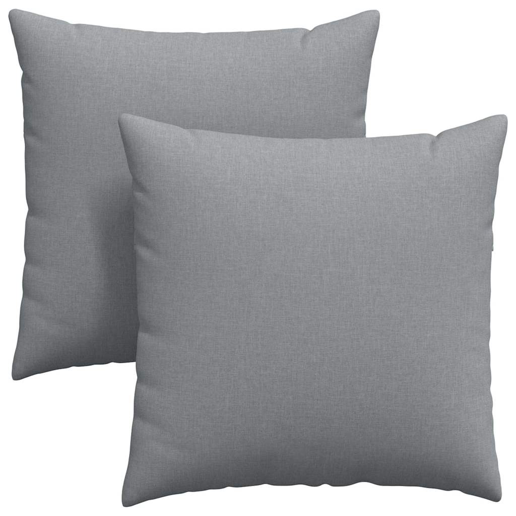 Sofakuddar 2 pcs Ljusgrå 60 x 60 cm tyg