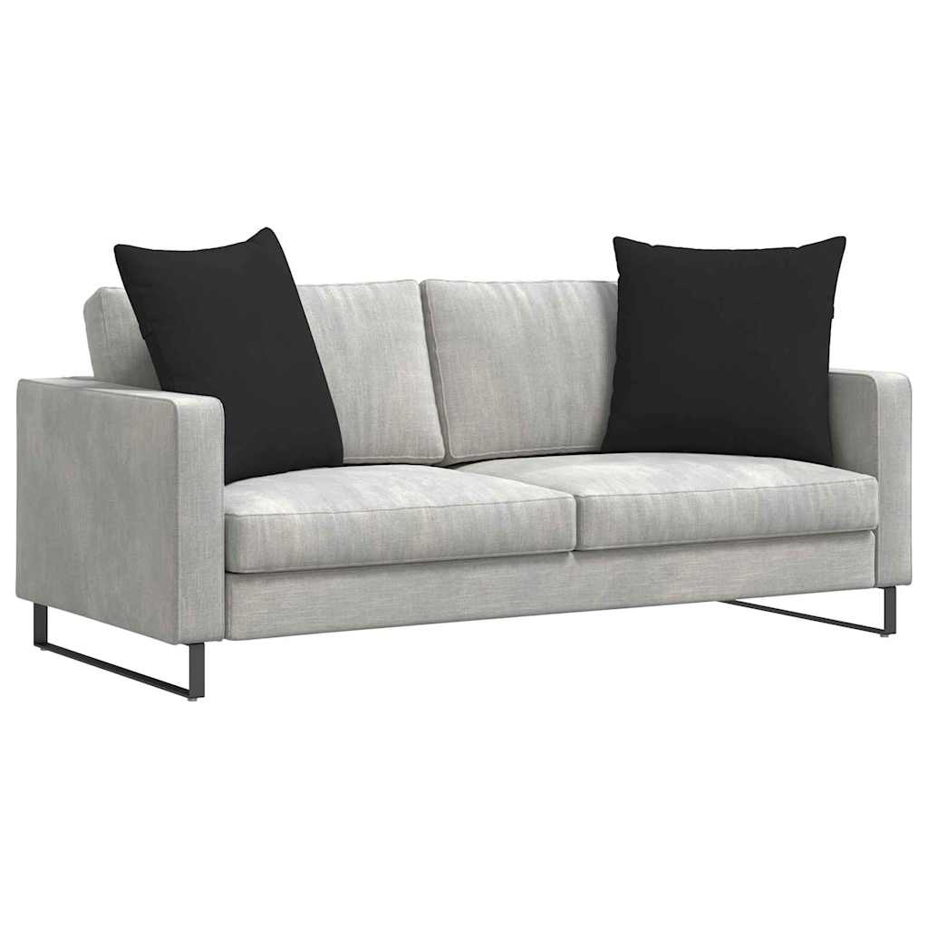 Sofakuddar 2 pcs Svart 60 x 60 cm tyg