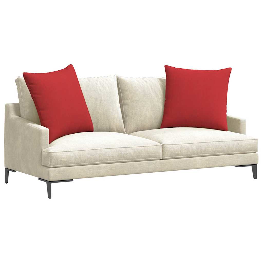 Sofakuddar 2 pcs Röd 80 x 80 cm tyg
