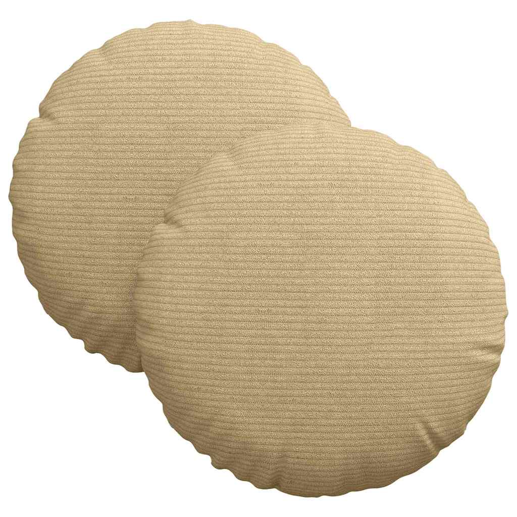 Sittkuddar 2 pcs Grågrön Ø30 x 13 cm Kordread tyg