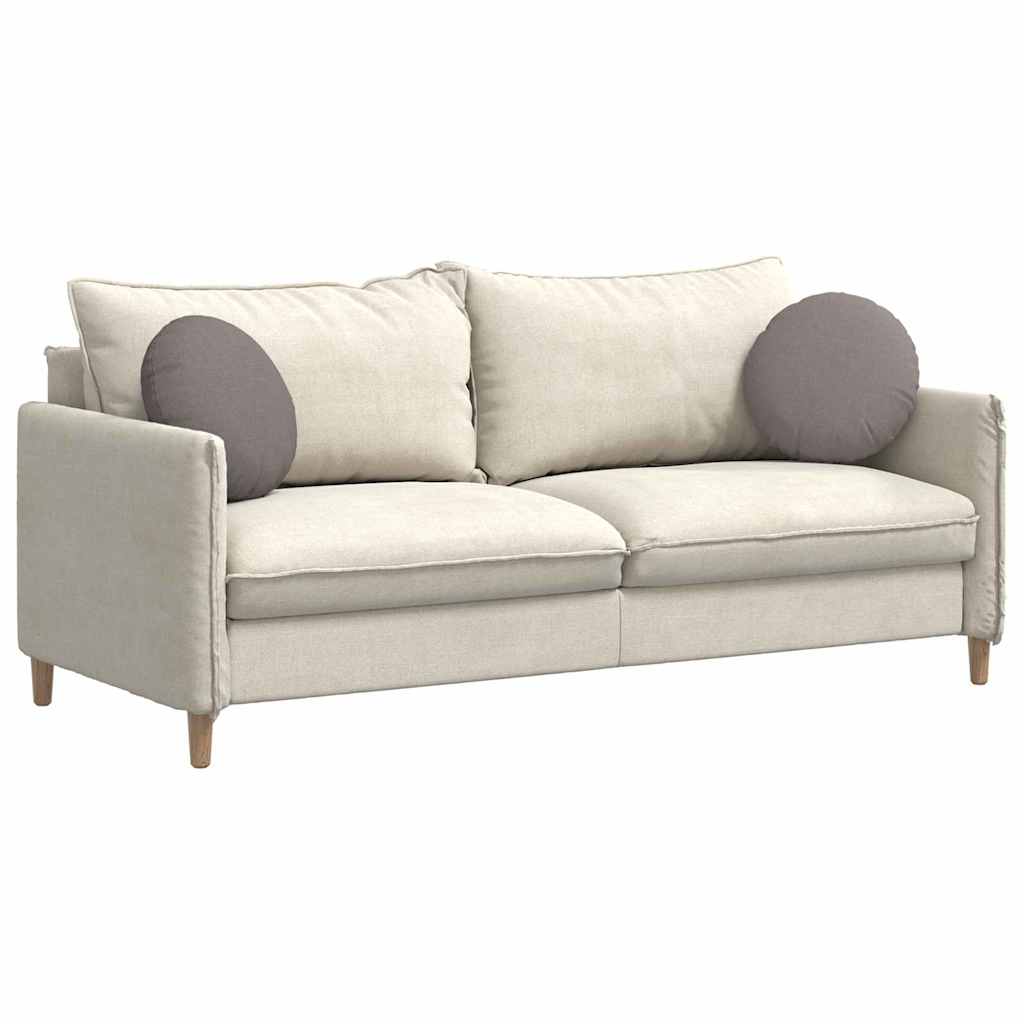 Sittkuddar 2 pcs Taupe Ø40 x 13 cm tyg