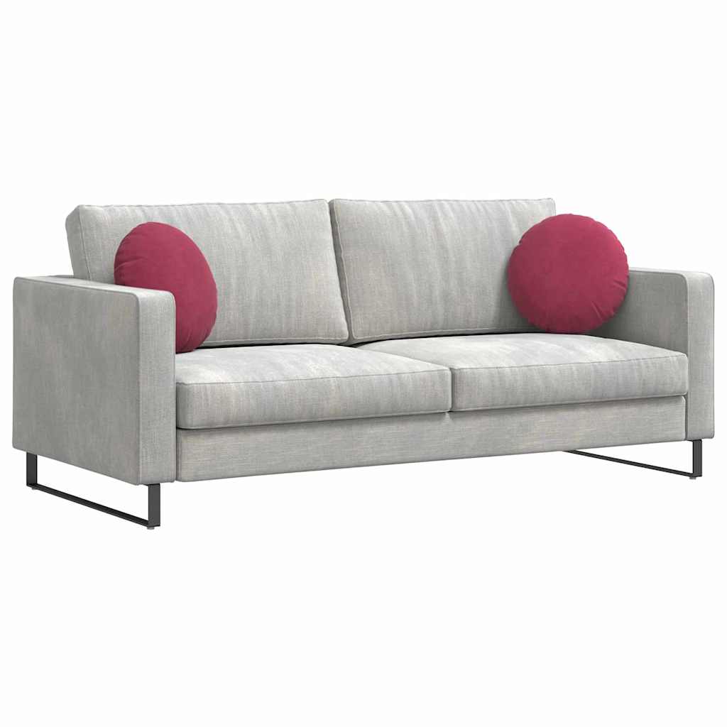 Sittkuddar 2 pcs Vinröd Ø 40 x 13 cm Sammet