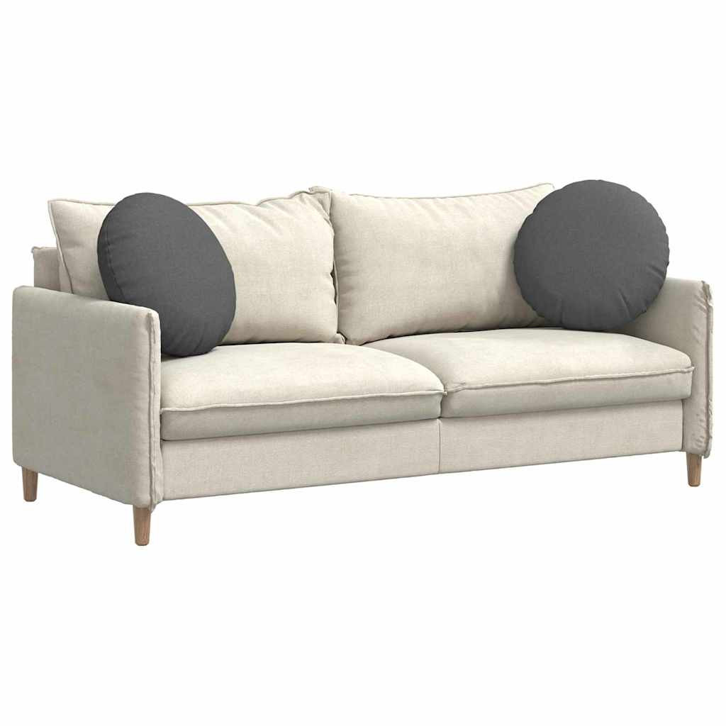 Sittkuddar 2 pcs Mörkgrå Ø50 x 19 cm tyg