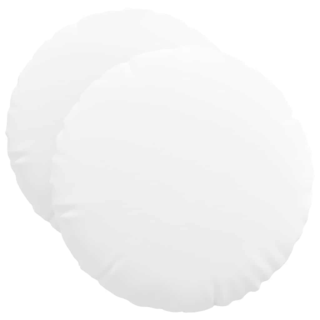 Sittkuddar 2 pcs Vit Ø50 x 19 cm tyg