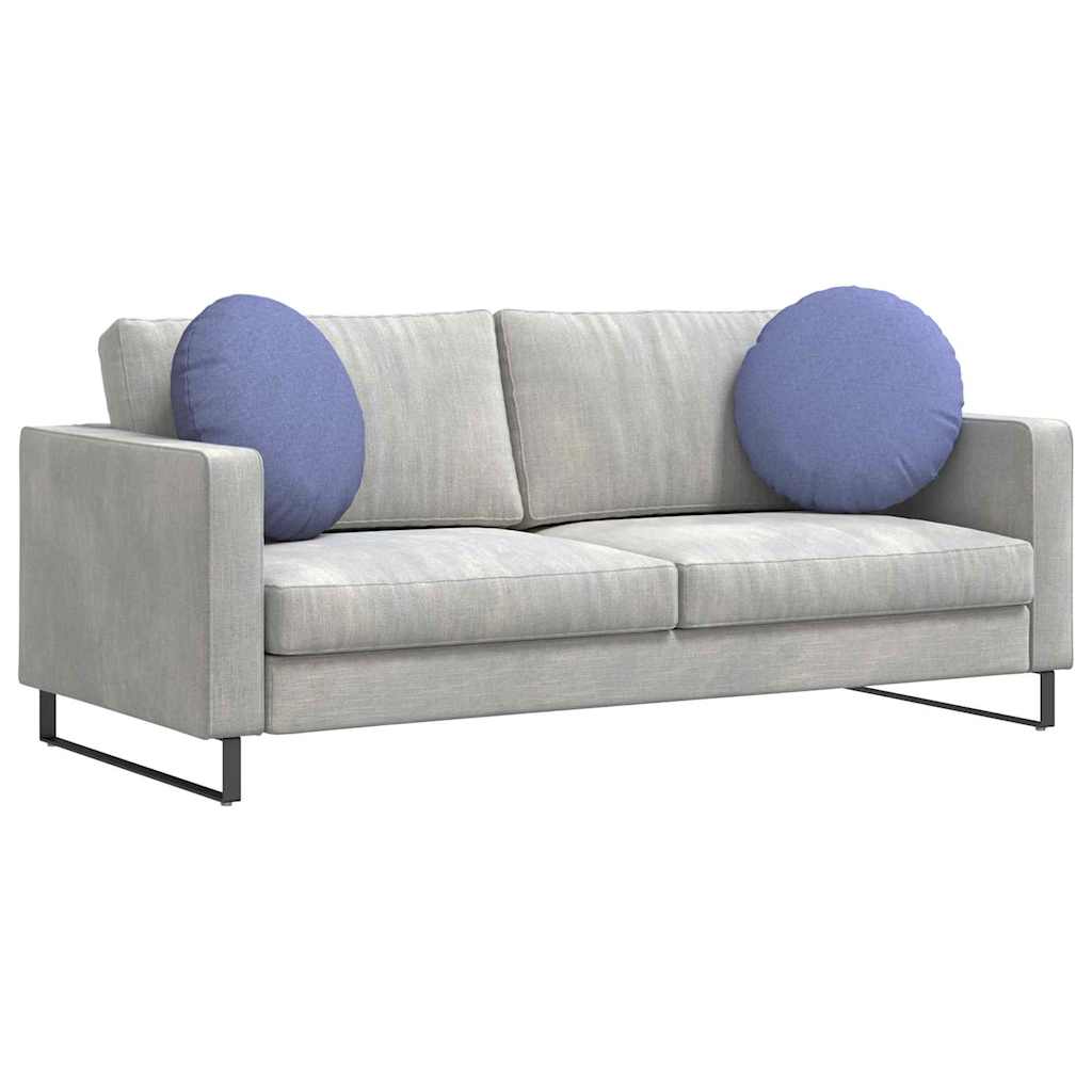 Sittkuddar 2 pcs Jeansblå Ø50 x 19 cm tyg