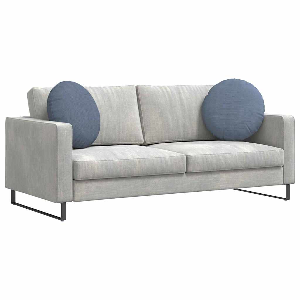 Sittkuddar 2 pcs Blå Ø50 x 19 cm Kordread tyg