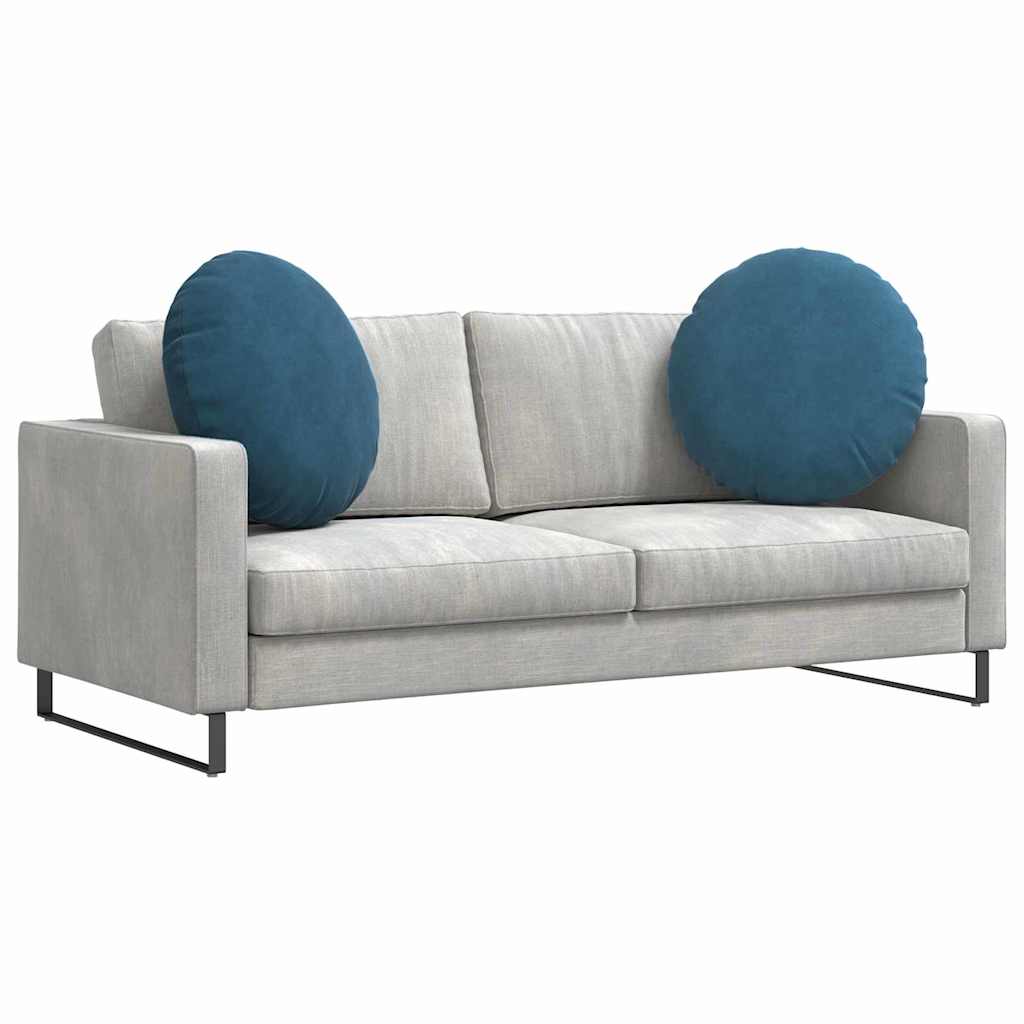 Sittkuddar 2 pcs Blå Ø60 x 21 cm Sammet