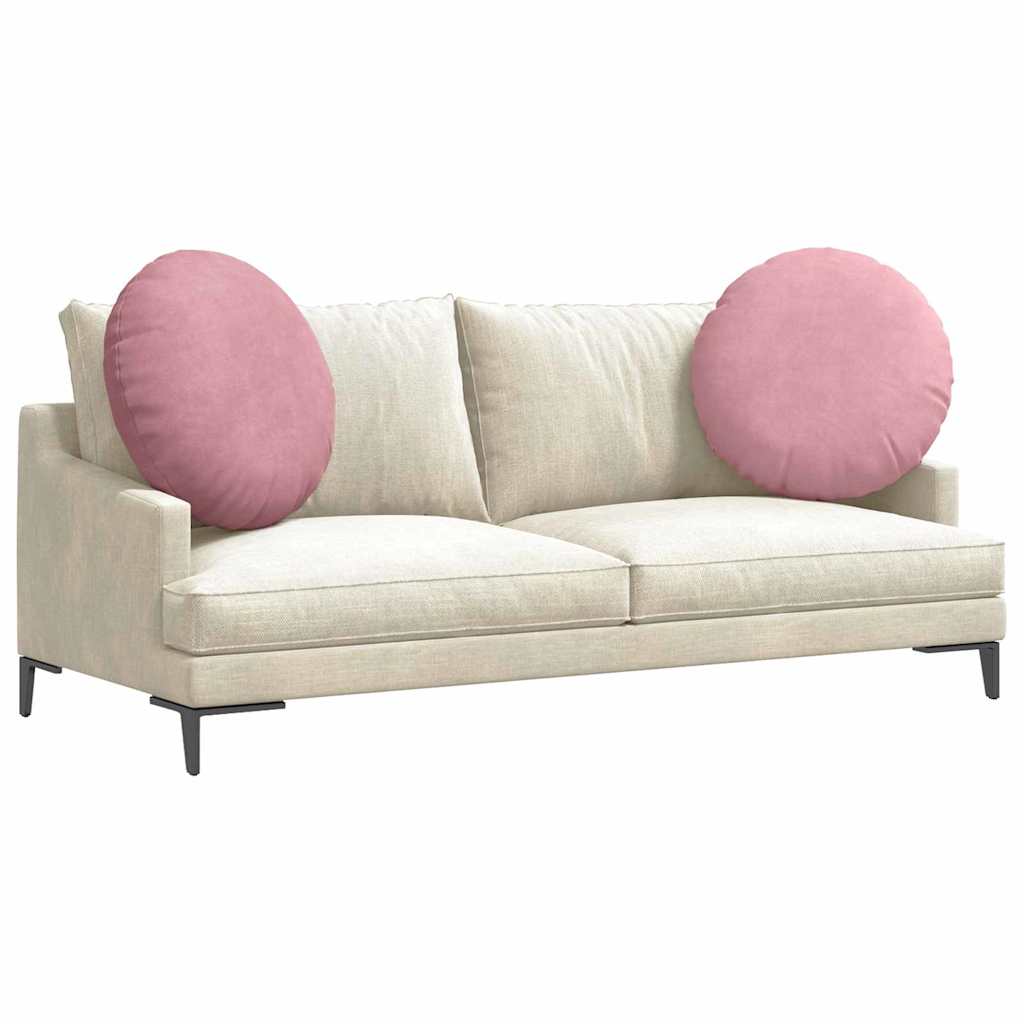Sittkuddar 2 pcs Rosa Ø 80 x 29 cm Sammet