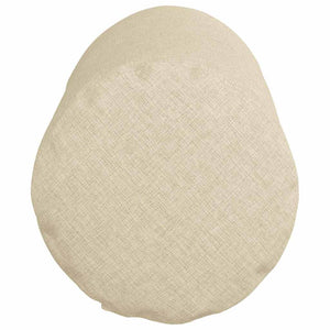 Bolsterkuddar 2 pcs Kräm Ø 15 x 40 cm tyg