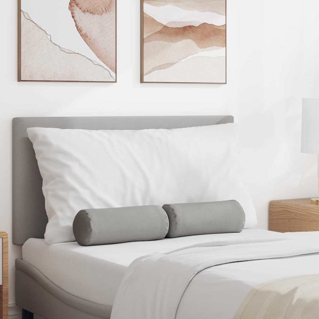 Bolsterkuddar 2 pcs Moln Grå Ø 15 x 40 cm tyg