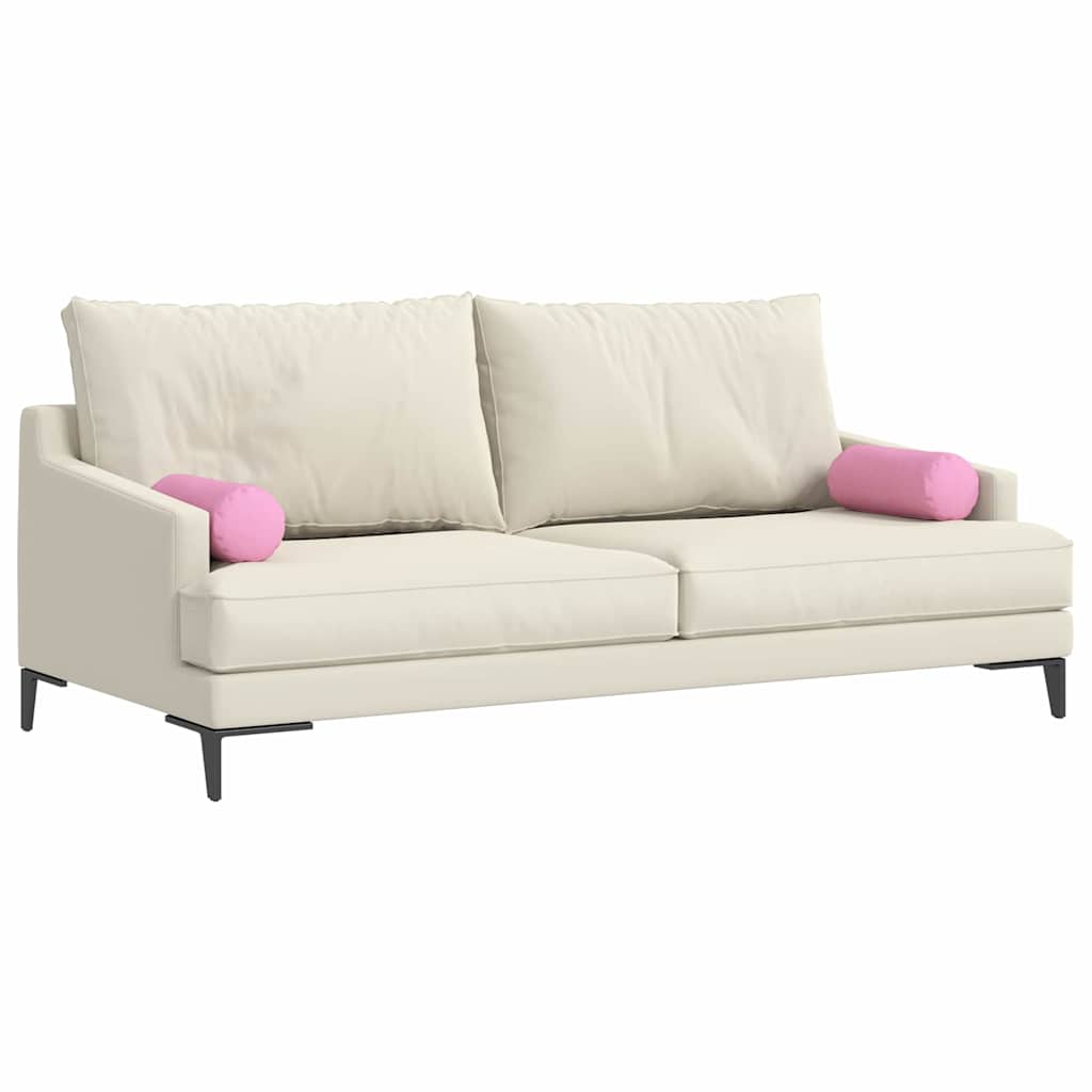 Bolsterkuddar 2 pcs Rosa Ø 15 x 40 cm tyg