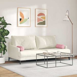 Bolsterkuddar 2 pcs Rosa Ø 15 x 40 cm Kordread tyg