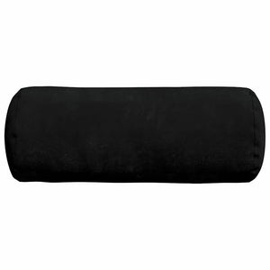 Bolsterkuddar 2 pcs Svart Ø 15 x 40 cm Mikrofiber Tyg