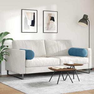 Bolsterkuddar 2 pcs Blå Ø 25 x 70 cm Kordread tyg