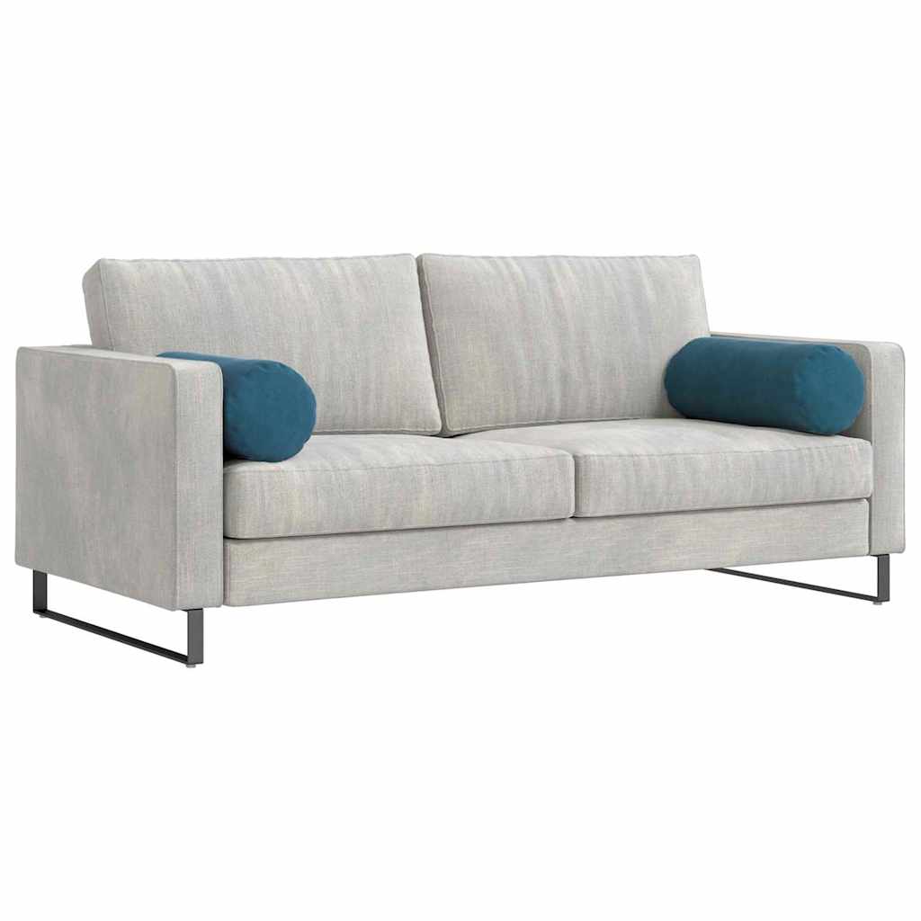 Bolsterkuddar 2 pcs Blå Ø 25 x 70 cm Kordread tyg