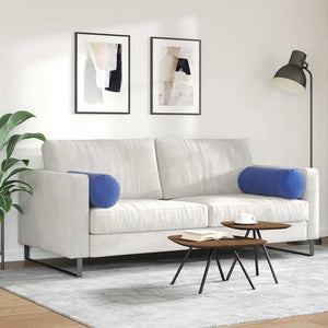 Bolsterkuddar 2 pcs Polisblå Ø 25 x 70 cm Kordread tyg